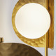 Lampada da parete dx in metallo dal design moderno