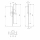 Lampada da parete dx moderna in alluminio con doppio diffusore a led