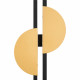 Lampada da parete dx moderna in alluminio con doppio diffusore a led