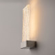 Lampada da parete in metallo con diffusore in acrilico a led