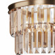 Lampada da parete in metallo con diffusore in vetro in stile moderno
