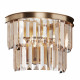 Lampada da parete in metallo con diffusore in vetro in stile moderno