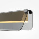 Lampada da parete lineare con diffusore a led