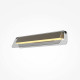 Lampada da parete lineare con diffusore a led