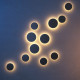 Lampada da parete per esterno a led con struttura in alluminio grande
