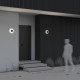 Lampada da parete per esterno a led con struttura in alluminio piccola