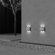 Lampada da parete per esterno a LED struttura in alluminio dal design moderno