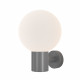 Lampada da parete per esterno con diffusore a boccia in pvc dal design moderno