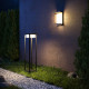Lampada da parete per esterno con diffusore in acrilico a led