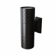 Lampada da parete per esterno in alluminio con doppio diffusore in acrilico