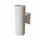 Lampada da parete per esterno in alluminio con doppio diffusore in acrilico