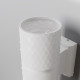 Lampada da parete per esterno in alluminio con doppio diffusore in acrilico