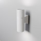 Lampada da parete per esterno in alluminio con doppio diffusore in acrilico
