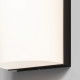 Lampada da parete per esterno in alluminio e diffusore ovale a LED in acrilico