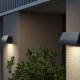 Lampada da parete piccola da esterno in alluminio e diffusore in acrilico a LED