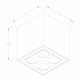 Lampada da soffitto a LED per esterni struttura in metallo e diffusore in vetro