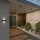 Lampada da soffitto a LED per esterni struttura in metallo e diffusore in vetro
