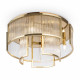 Lampada da soffitto con struttura moderna in metallo e diffusore in vetro