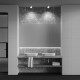 Lampada da soffitto in alluminio rotonda dal design moderno per bagni
