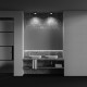 Lampada da soffitto in alluminio rotonda dal design moderno per bagni