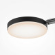 Lampada da soffitto in metallo con 4 diffusori a led dal design moderno