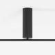 Lampada da soffitto in metallo con 4 diffusori a led dal design moderno