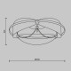 Lampada da soffitto in metallo con diffusore a led dal design moderno