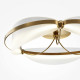 Lampada da soffitto in metallo con diffusore a led dal design moderno