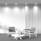 Faretto da soffitto moderna con 2 sorgenti luminose struttura in alluminio