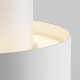 Lampada da soffitto moderna con 2 sorgenti luminose struttura in alluminio