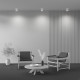 Lampada da soffitto moderna con 2 sorgenti luminose struttura in alluminio