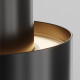Lampada da soffitto moderna con 2 sorgenti luminose struttura in alluminio
