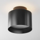Lampada da soffitto moderna con 2 sorgenti luminose struttura in alluminio