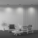 Lampada da soffitto moderna con 2 sorgenti luminose struttura in alluminio