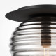 Lampada da soffitto moderna con struttura in metallo e diffusore in vetro