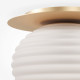 Lampada da soffitto moderna con struttura in metallo e diffusore in vetro