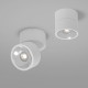 Lampada da soffitto per esterno a LED in metallo rotondo e diffusore in vetro