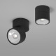 Lampada da soffitto per esterno a LED in metallo rotondo e diffusore in vetro
