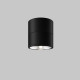 Lampada da soffitto per esterno a LED in metallo rotondo e diffusore in vetro