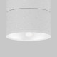 Lampada da soffitto per esterno a LED in metallo rotondo e diffusore in vetro