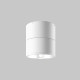 Lampada da soffitto per esterno a LED in metallo rotondo e diffusore in vetro