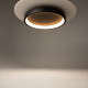 Lampada da soffitto piccola rotonda in metallo con diffusore a led