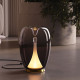Lampada da tavolo a LED con diffusore in doppio vetro dal design moderno