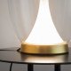 Lampada da tavolo a LED con diffusore in doppio vetro dal design moderno