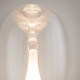 Lampada da tavolo a LED con diffusore in doppio vetro dal design moderno