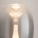 Lampada da tavolo a LED con diffusore in doppio vetro dal design moderno