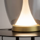 Lampada da tavolo a LED con diffusore in doppio vetro dal design moderno