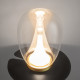 Lampada da tavolo a LED con diffusore in doppio vetro dal design moderno
