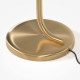 Lampada da tavolo a LED in metallo con diffusore in vetro dal design moderno