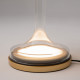 Lampada da tavolo con base e diffusore in vetro con led dimmerabile